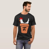T-shirt Poulet Pot Pie Drôle Math Amant Pun Pi Day Étudian (Devant entier)