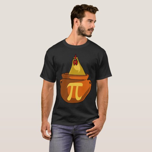 T-shirt Poulet Pot Pie Funny Science Mathématiques Tee (Devant entier)