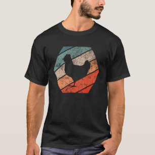 T-shirt Poulet Rétro Poule Vintage Volaille Poulet