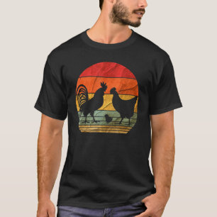 T-shirt Poulet Rétro Style