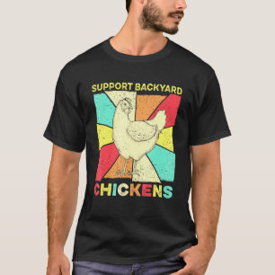 T-shirt Poulet Rétro Vintage - Volaille Poulet Jardin F