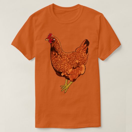 T-shirt Poulet rouge de Rhode Island (Design devant)
