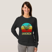 T-shirt Poulet Sunset Style (Devant entier)