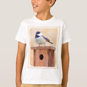T-shirt Poulet sur la peinture d'oiseaux Art original