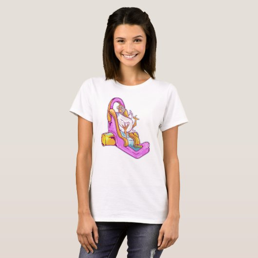 T-shirt Poulet sur un toboggan (Devant entier)