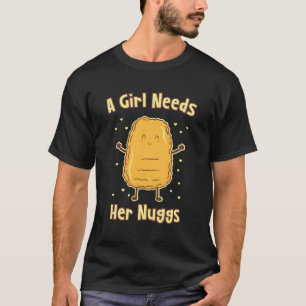 T-shirt Poulet Une Fille A Besoin De Ses Poumons