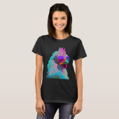 T-shirt Poulet Vaporwave (Devant entier)