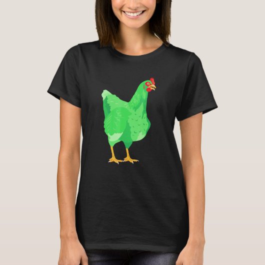 T-shirt Poulet Vert (Devant)