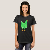 T-shirt Poulet Vert (Devant entier)