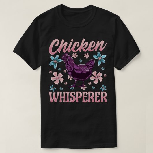 T-shirt Poulet Whisperer Jardin Poulets Femme Cadeau T (Design devant)