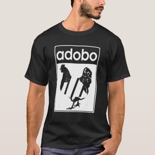 T-shirt Poulets Adobo Aliments philippins Philippines Adob (Devant)