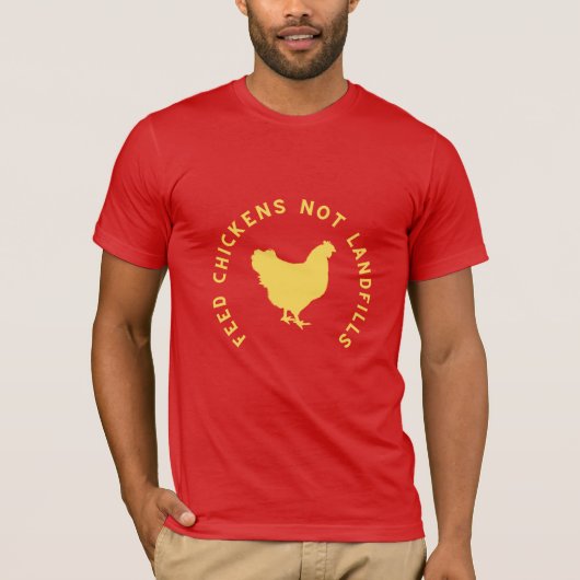 T-shirt poulets d'alimentation douce non décharges (Devant)