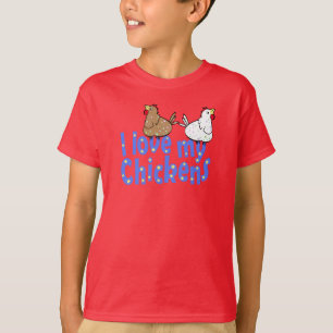 T-shirt Poulets d'amour - ChildrensT-chemise foncée