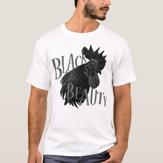 T-shirt Poulets de coq Ayam Cemani (Devant)
