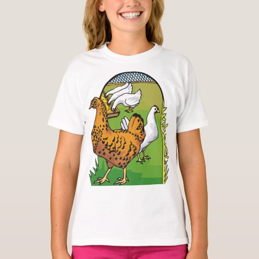 T-shirt Poulets de ferme (Devant)