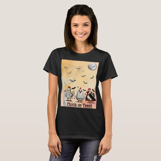 T-shirt Poulets de poulet ou de biscuits en costumes d'Hal (Devant entier)