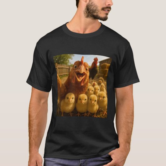 T-shirt Poulets drôles pour Pâques Halloween (Devant)