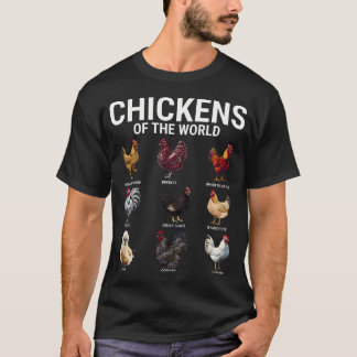 T-shirt Poulets Du Monde Poulet Mignon