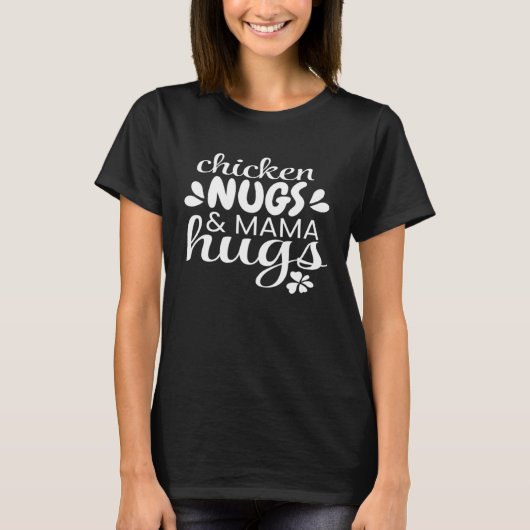 T-shirt Poulets Et Mama Hugs (Devant)