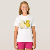 T-shirt Poulets Et Oeufs Jaunes (Devant entier)