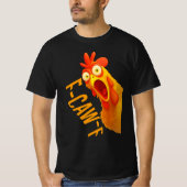 T-shirt Poulets F-Caw-F | Drôle Oiseau Pun Tee | Crow & Ro (Devant)