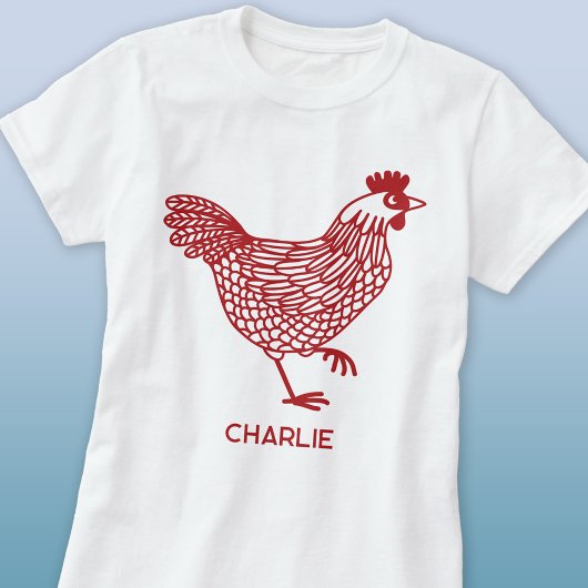 T-shirt Poulets Hen Personnalisé