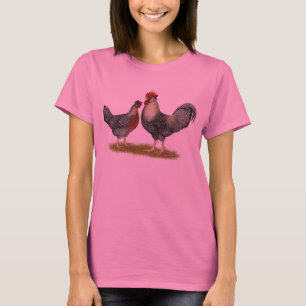 T-shirt Poulets Legbar à la crème