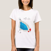 T-shirt Poulets mignons aquarelle (Devant)