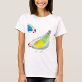 T-shirt Poulets mignons aquarelle (Devant)