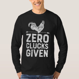 T-shirt Poulets Zéro Clucs Donné Hommes Femmes Agricole