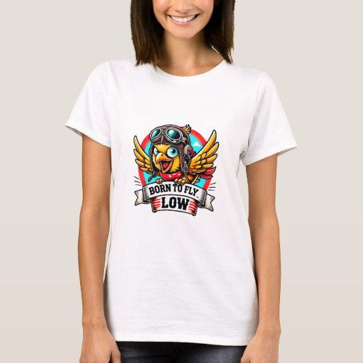 T-shirt Poulette Aviatrice (Devant)