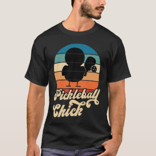 T-shirt Poulette de Pickleball Rétro Vintage 3