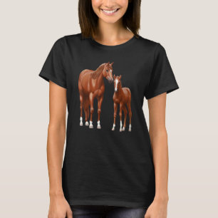 T-shirt Pouliche Quarter Horse alezan & joli poulain 1