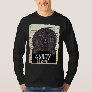 T-shirt Poulie Chien coupable Mugshot