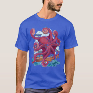 T-shirt Poulpe animal marin cadeau animal marin famille de