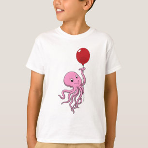 T-shirt poulpe avec ballon