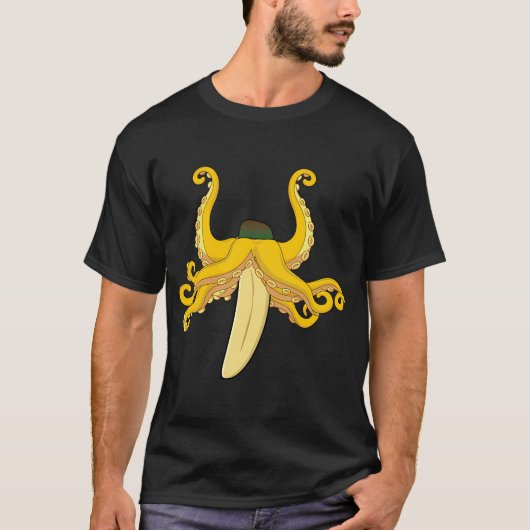 T-shirt Poulpe créature fruit banane (Devant)