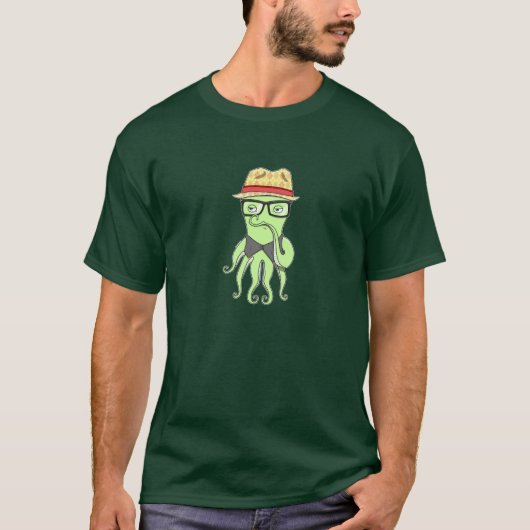T-shirt Poulpe de hippie (Devant)