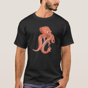 T-shirt Poulpe du Monstre de la mer des animaux marins