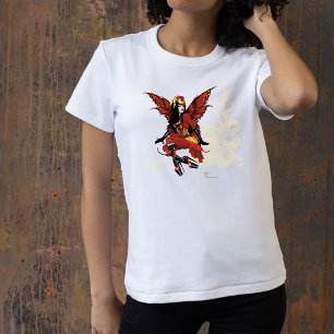T-shirt Poulpe Féerique Élégant Rouge Victorien Steampunk