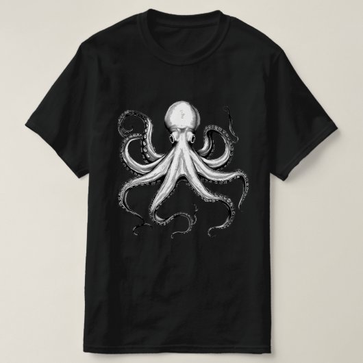 T-shirt Poulpe Géant Vintage (Design devant)