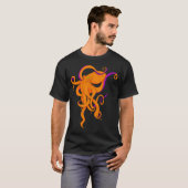 T-shirt Poulpe Orange (Devant entier)