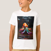 T-shirt poulpe resplendissante (Devant)