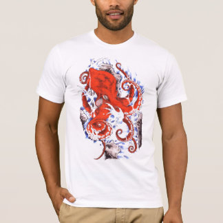 T-shirt poulpe rouge