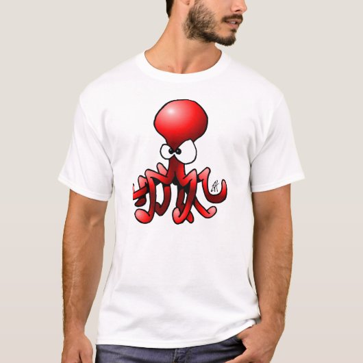 T-shirt Poulpe rouge (Devant)