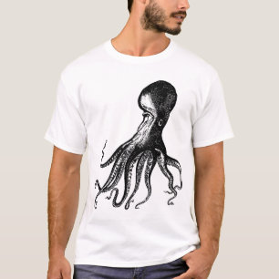 T-shirt Poulpe victorien Kraken pour des pirates de