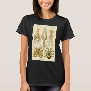 T-shirt Poulpe Vintage Gamochonia de Ernst Haeckel
