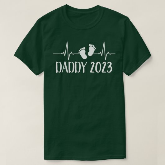 T-shirt pouls fréquence Daddy 2023 (Design devant)