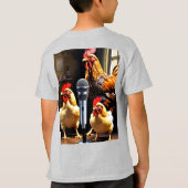 T-shirt Poultry in Session – Chickens with Mic & Recorder (Dos)