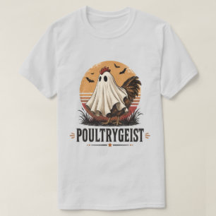 T-shirt Poultrygeist Drôle de Poulet Fantôme Art d'Hallowe